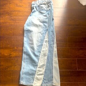 Wild Fable Two-Tone wide leg Jeans